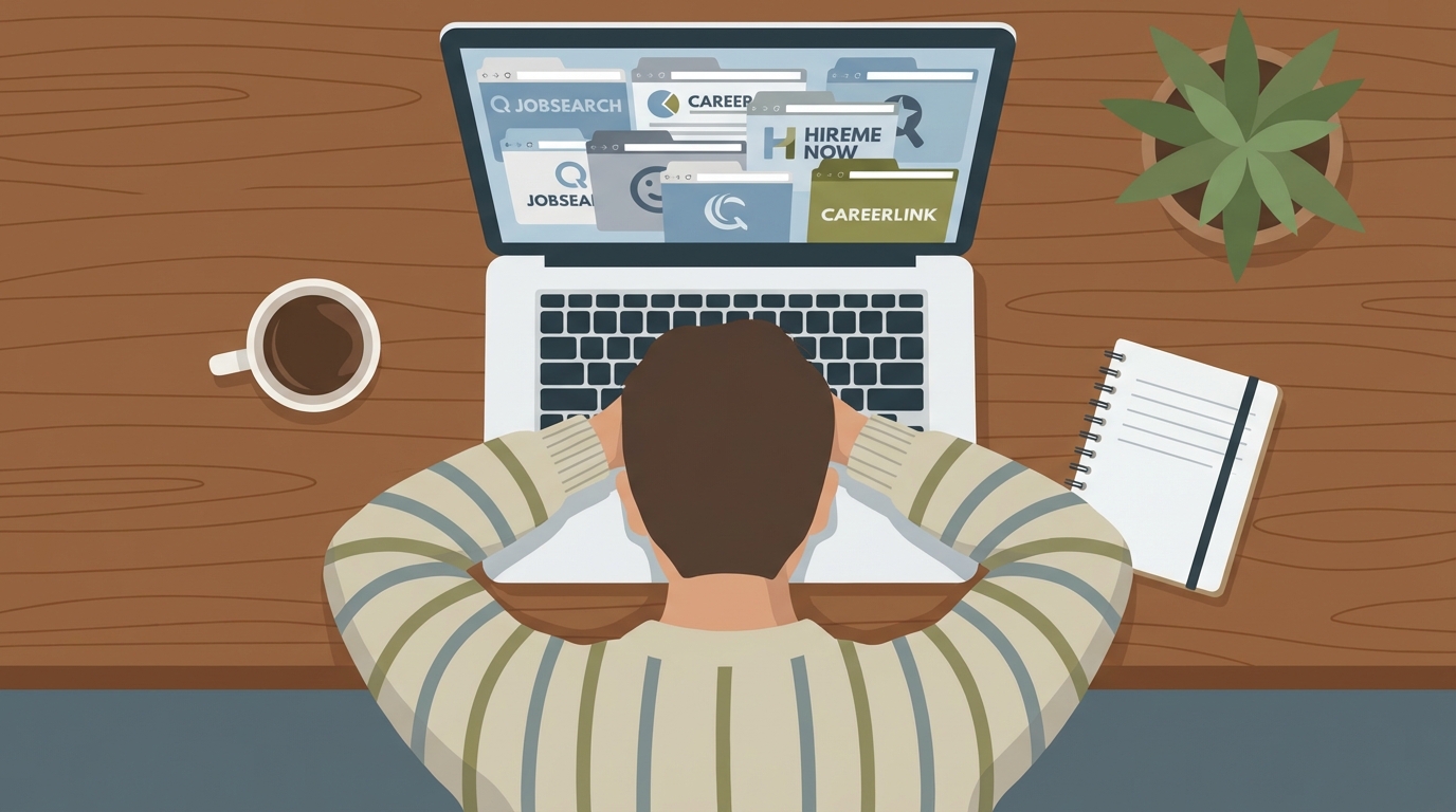 Job board search from desk